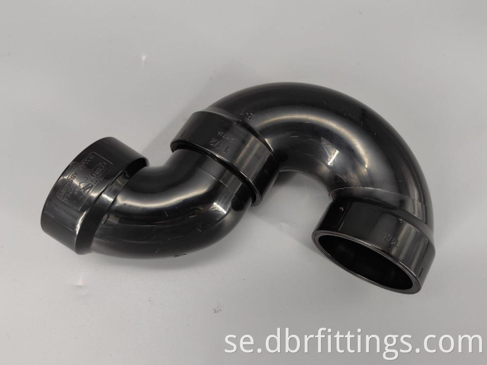 ABS fittings P-TRAP W/SOLVENT WELD JOINT for Plumbers